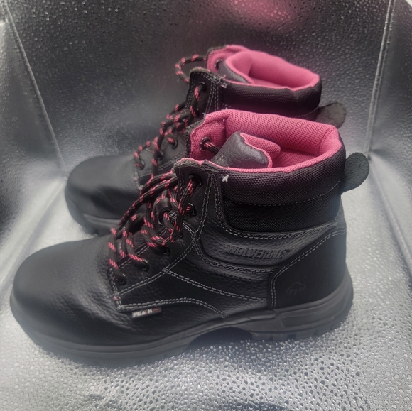 Women's WOLVERINE PIPER Waterproof Composite-Toe 6" Work Boot Size 8.5 Pre Owned - Picture 5 of 7